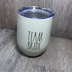 Rae Dunn White Insulated TEAM BRIDE Wine Tumbler